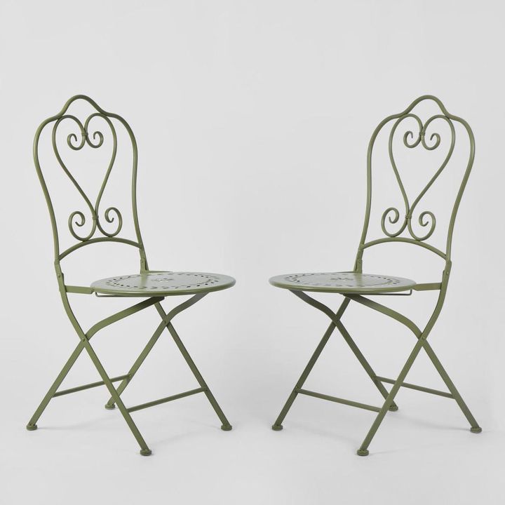Annabel Folding Dining Chair Green -Outdoor