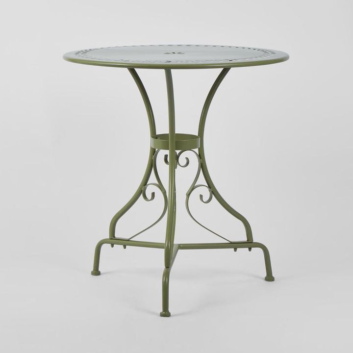 Annabel Round Table 70cm Green -Outdoor Bistro dining