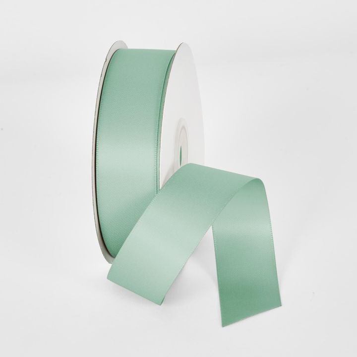 Aqua 22.86m - 25mm Double Sided Satin Ribbon P314