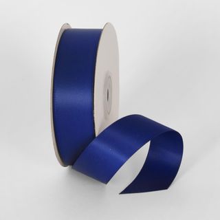 Electric Blue 22.86m - 25mm Double Sided Satin Ribbon P352