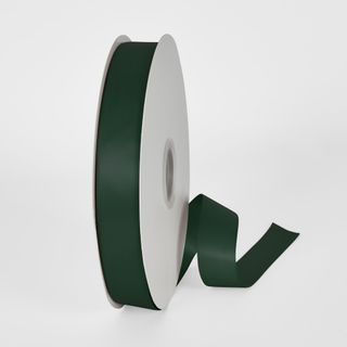 Jungle Green Double Sided Satin Ribbon 25mm 100yards - P589