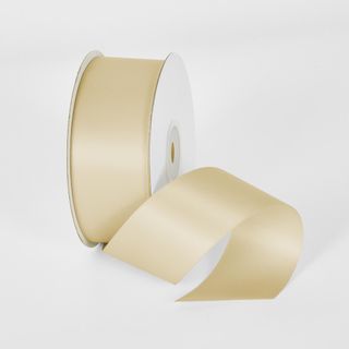 Ivory 22.86m -38mm Double Sided Satin Ribbon  P871