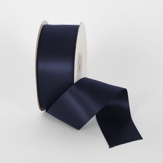 Navy 22.86m -38mm Double Sided Satin Ribbon  P508