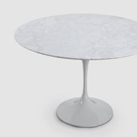 Aurora Oval Dining Table Marble White 200cm