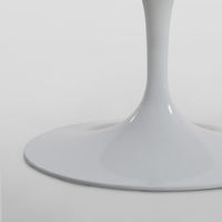 Aurora Oval Dining Table Marble White 160cm