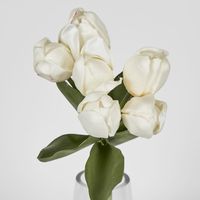 Soft Touch Tulip Bunch White