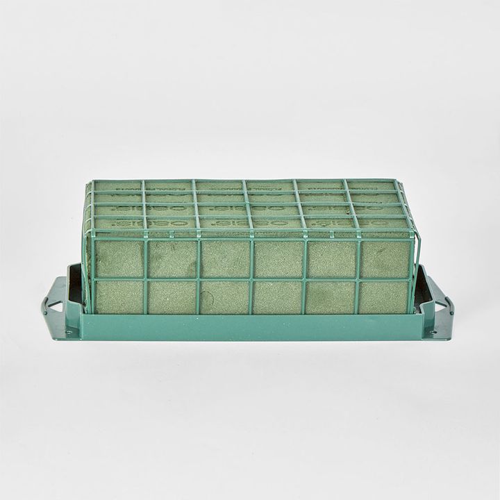 Caged Oasis Floral Foam attached to plastic base