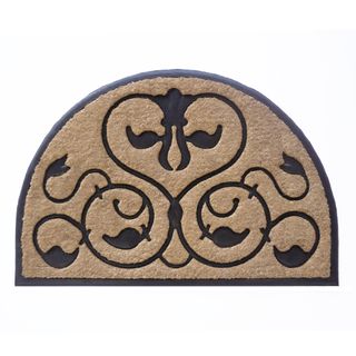 Baroque Arch Coir & Rubber Doormat Large 60x90