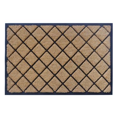 Trellis Coir & Rubber Doormat Large 60x90