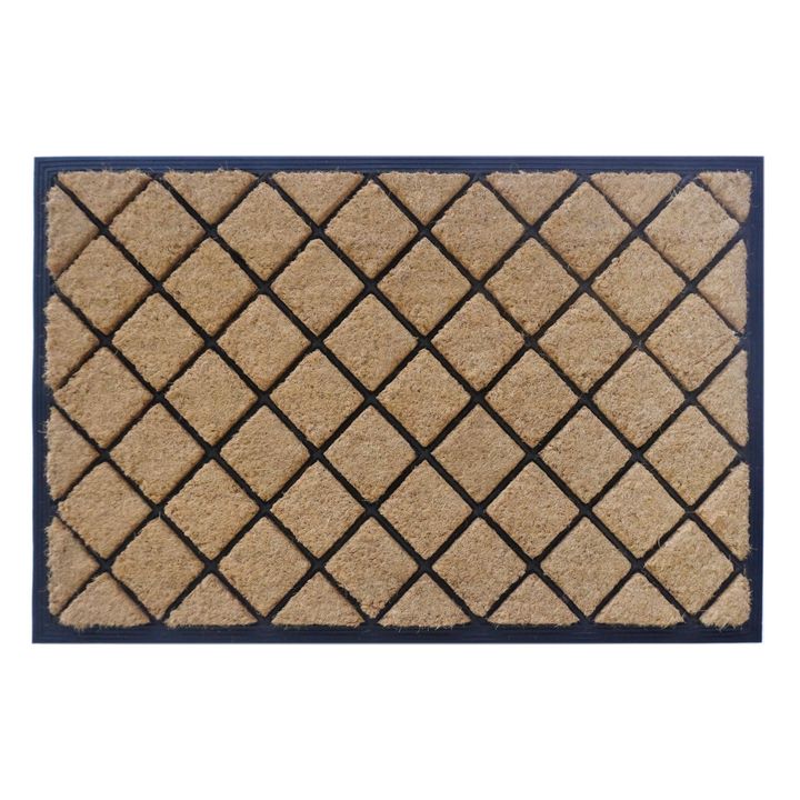 Trellis Coir & Rubber Doormat Large 60x90