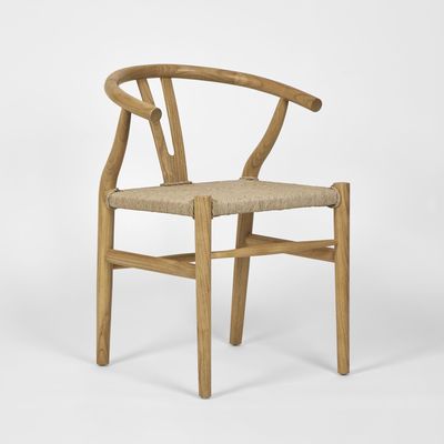 Arc Wishbone Chair Natural