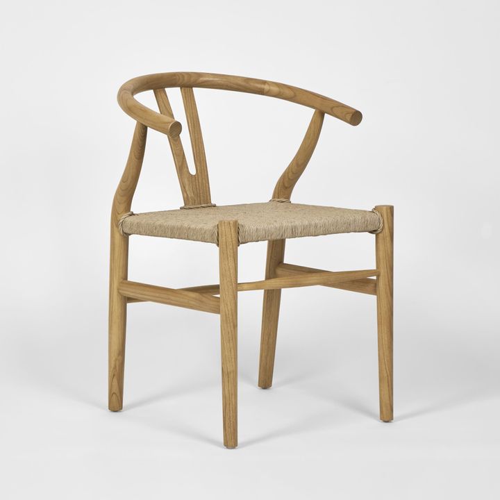 Arc Wishbone Chair Natural