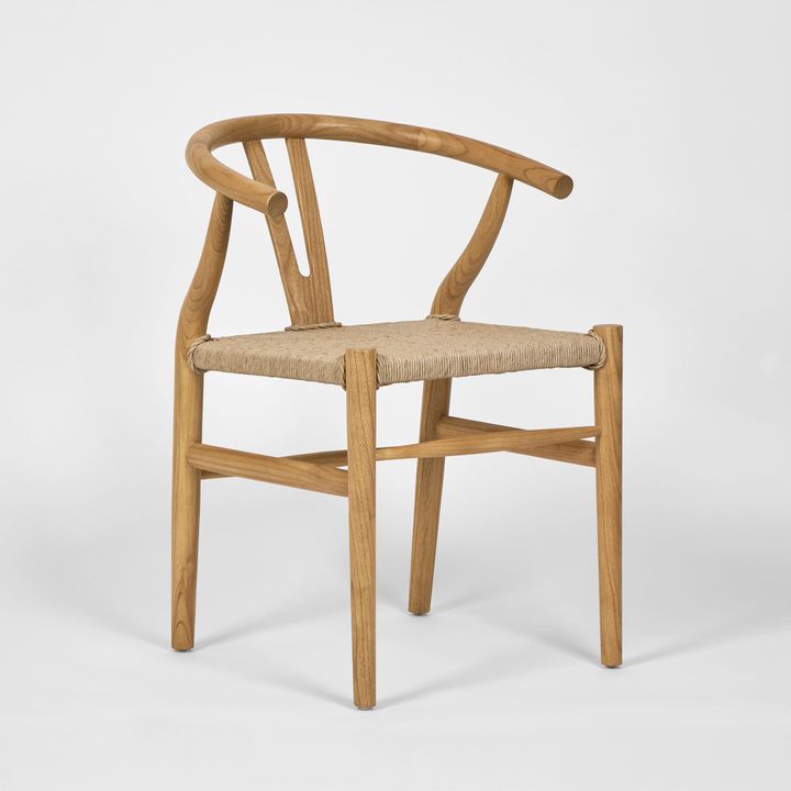 Arc Wishbone Chair Natural