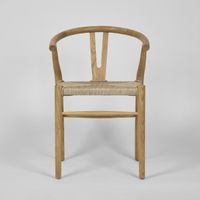 Arc Wishbone Dining Chair Natural