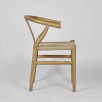 Arc Wishbone Dining Chair Natural