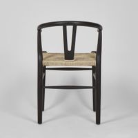 Arc Wishbone Dining Chair Black/Natural