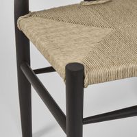 Arc Wishbone Dining Chair Black/Natural