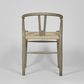 Arc Wishbone Chair Grey/Natural