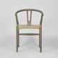 Arc Wishbone Chair Grey/Natural