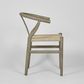 Arc Wishbone Chair Grey/Natural