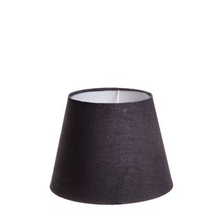 Linen Taper Lamp Shade Small Black