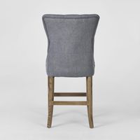 Storm Grey Counter Chair with Buttons