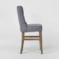 Storm Grey Counter Chair with Buttons