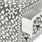 Adina Bone Inlay Bedside Table Grey/White