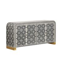 Adina Bone Inlay Sideboard Grey/White