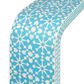 Adina Bone Inlay Console Table Aqua/White