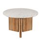 Bonnie Terrazzo Dining Table White/Natural Base