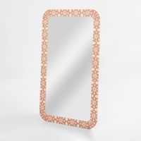 Adina Bone Inlay Mirror Peach/White