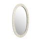 Amora Oval Bone Inlay White Mirror 50 x 76