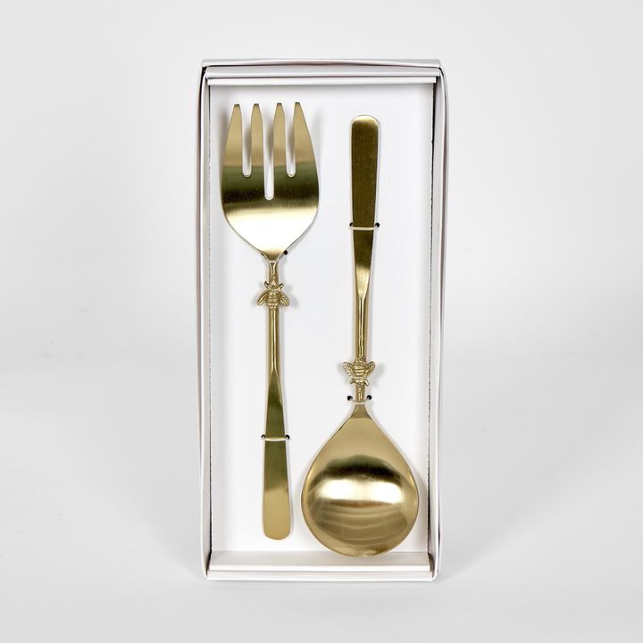 Salad Servers w Bee Set2