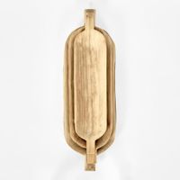 Dough Bowl with Handle Oval Set of 3