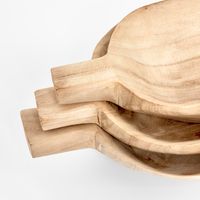 Dough Bowl w Hnd Oval  Set3