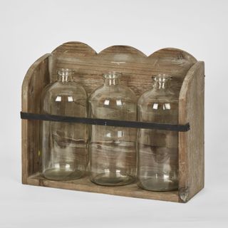 Bottles in Scalloped Stand