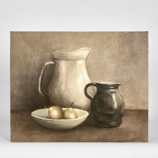 Brown And White  Jug