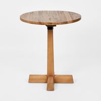 Round Side Table w X Base