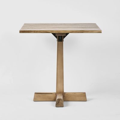 Square Side Table w X Base