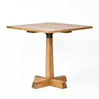 Square Side Table w X Base