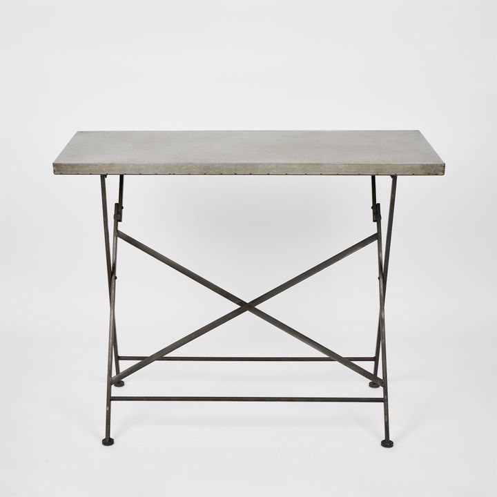 Metal Top Folding Console