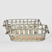 Cross Wire Basket  Set of 2