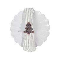 Christmas Tree Napkin Ring Set of 6