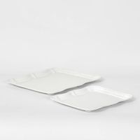 White Metal Trays  Set2