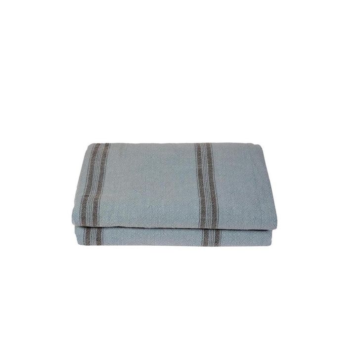 Sherpa King Blue Throw Quilt