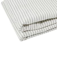 Ticking Sherpa Throw Quilt Grey