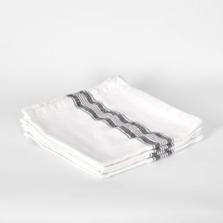 Stripe Slub Napkin White