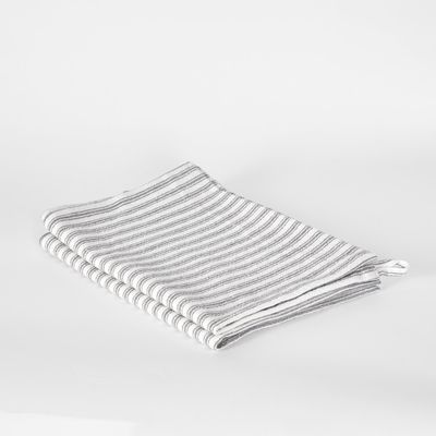 Ticking Teatowel Grey