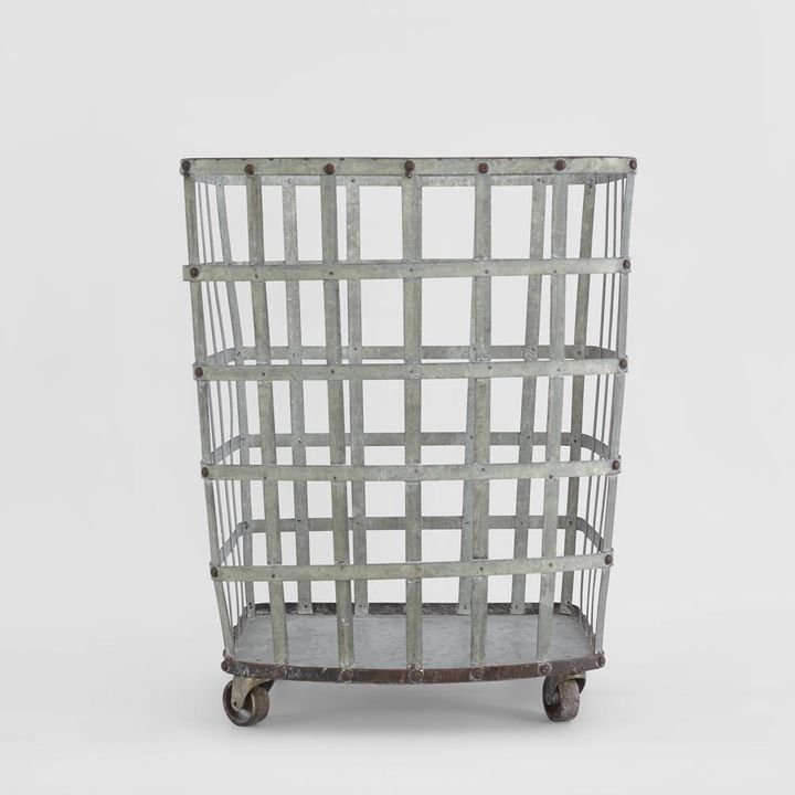 Grape Pickers Basket On Wheels
